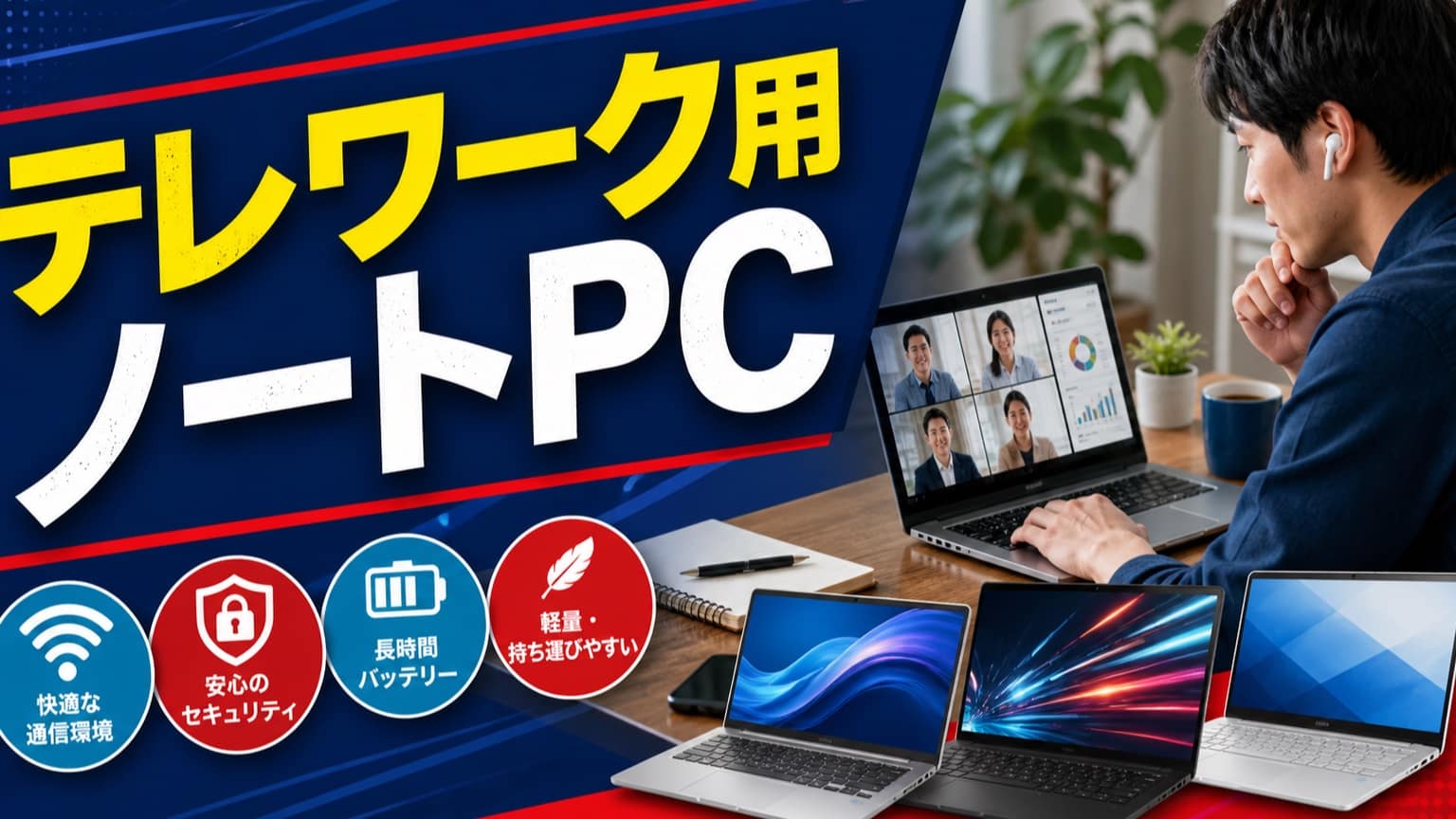 テレワーク用ノートPCの実務ガイド|新品・中古・レンタルを比較し機種とランクを選定する
