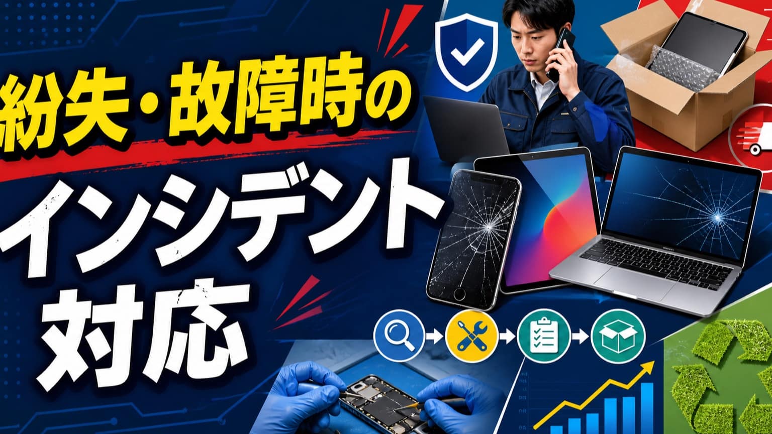 紛失・故障時のインシデント対応の実務ガイド|抜け漏れを防ぐチェックリストと記録項目を整える