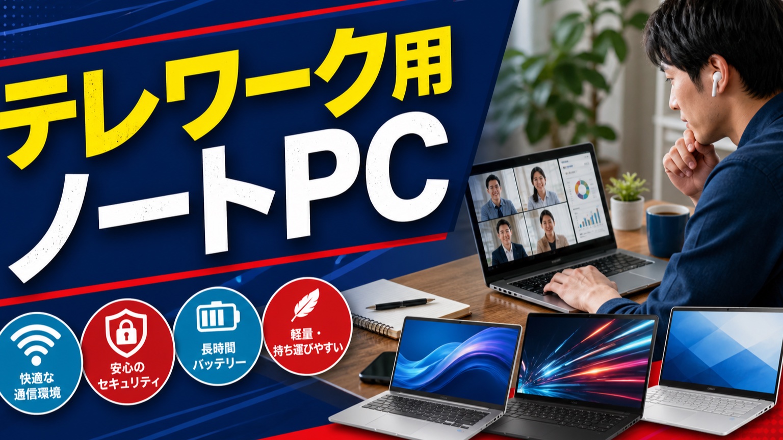 テレワーク用ノートPCの実務ガイド|新品・中古・レンタルを比較し機種とランクを選定する