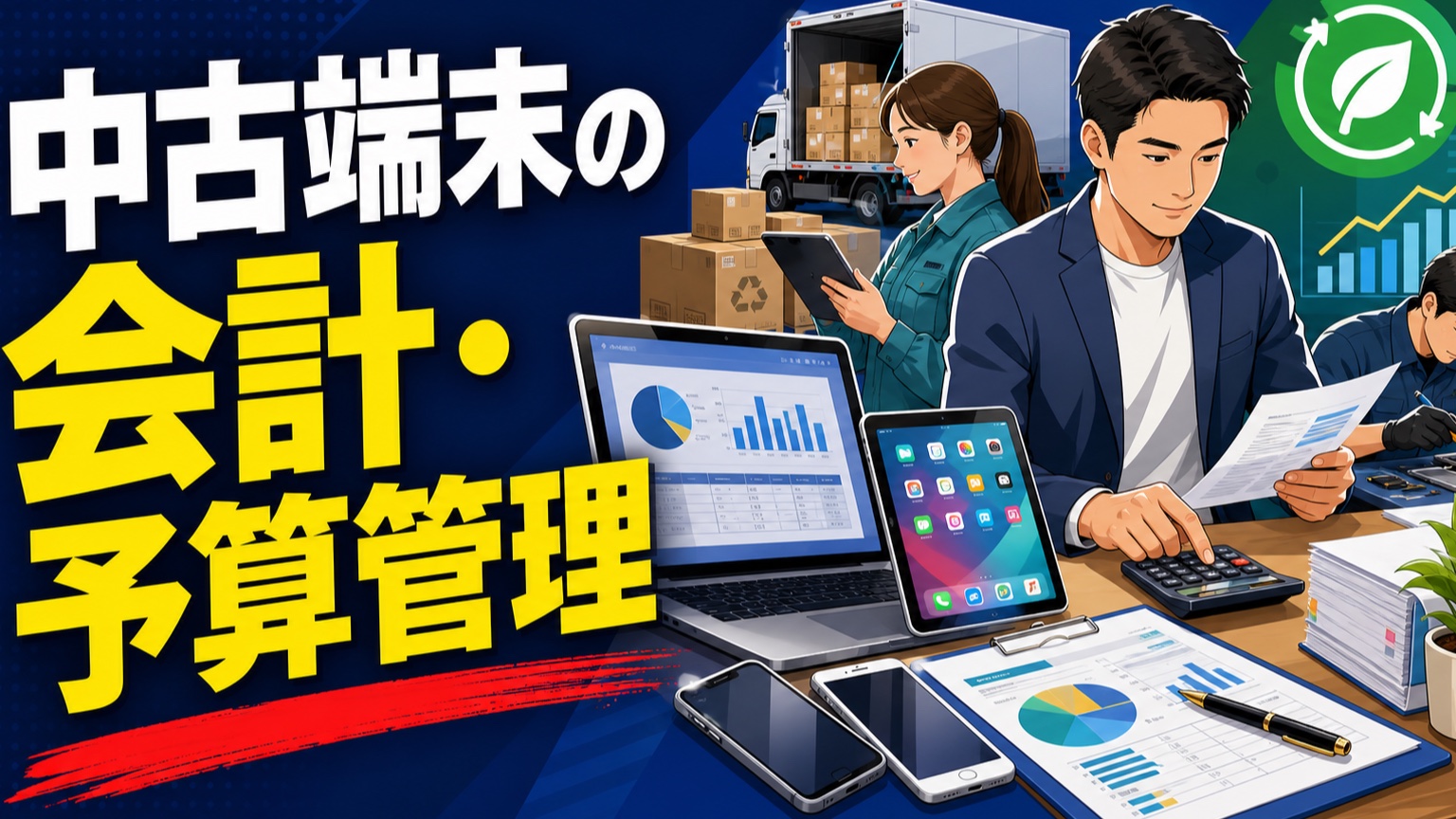 中古端末の会計・予算管理の実務ガイド|品質・工数・回収額・リスクを継続改善する指標を決める