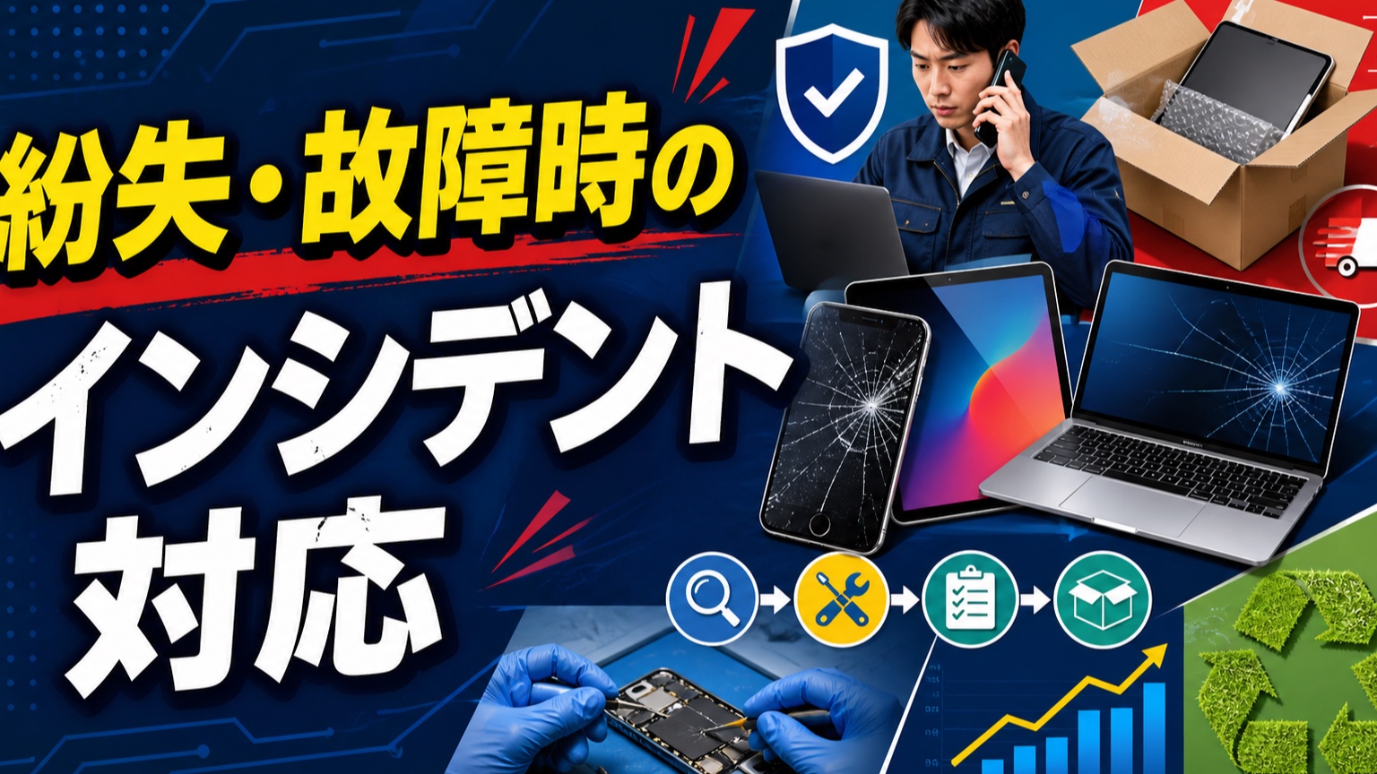 紛失・故障時のインシデント対応の実務ガイド|抜け漏れを防ぐチェックリストと記録項目を整える