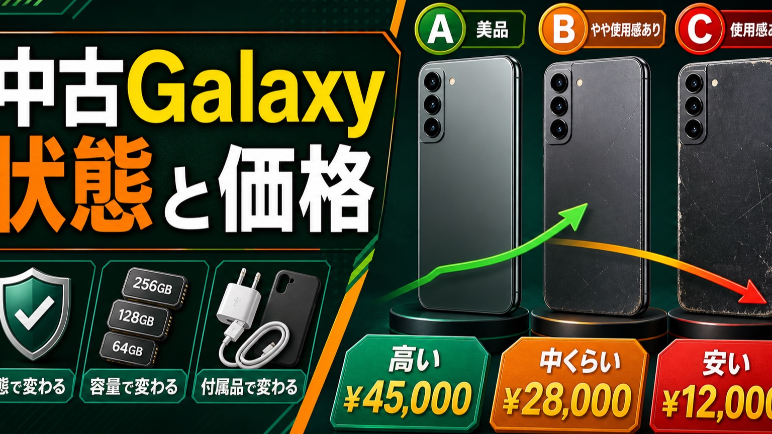 中古Galaxyの実務ガイド|状態ランク・容量・付属品による価格差を整理する