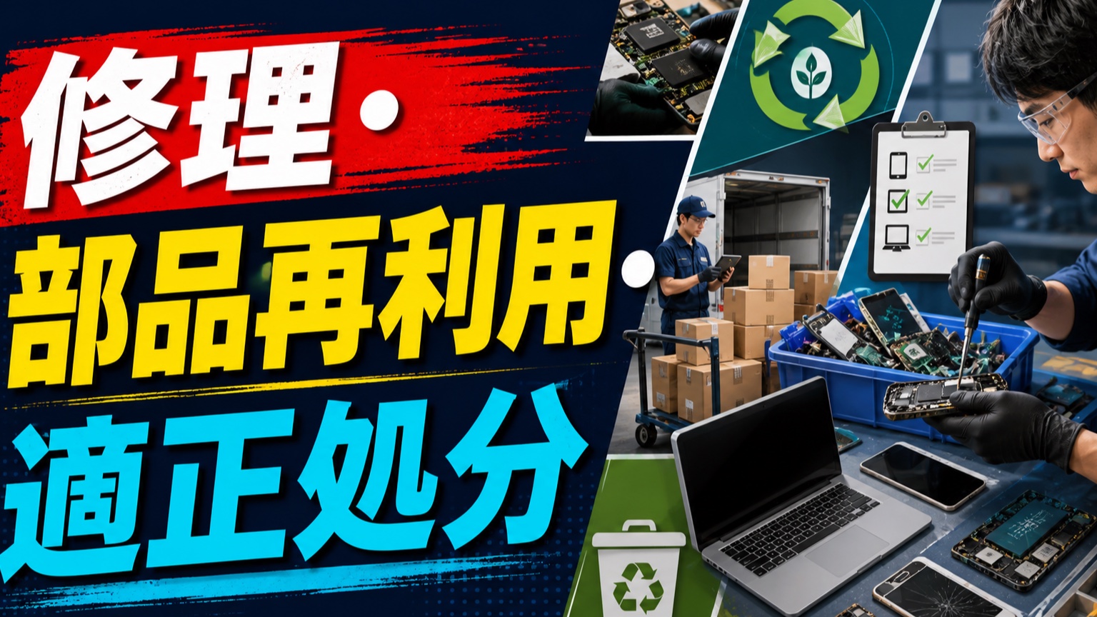 修理・部品再利用・適正処分の実務ガイド|今後求められる透明性・人材・データ活用を考える